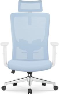 Ergonomischer Bürostuhl mit verstellbarer Lendenwirbelstütze, Armlehnen und