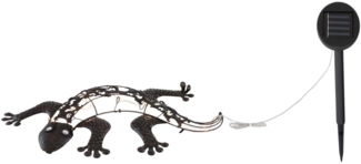 Solarleuchte Garten Echse Gecko Solarlampe Außen Außenleuchte Solar 33518