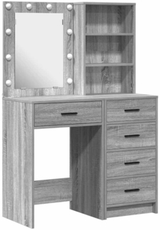 vidaXL Schminktisch 2 pcs Grau 50 x 41 x 135 cm Holzwerkstoff 3334205