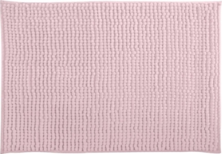 MSV Badteppich Badvorleger Duschvorleger Chenille Hochflor Badematte 40x60 cm – Pastellrosa