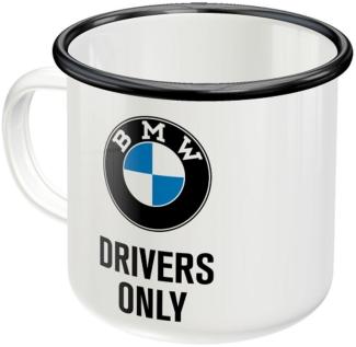 BMW Tasse BMW Drivers Only Emaille Kaffee Becher Kaffeetasse M Performance