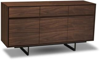 Tokyo Sideboard 3 + 3 braun schwarz Sideboard Board Schrank Anrichte Wohnzimmer