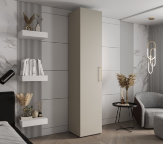 ABIKS MÖBEL Drehtürenschrank INOVA 3 Schlafzimmerschrank mit Kleiderstange und Regalen