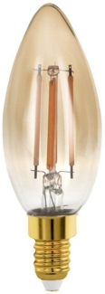 Eglo 110069 LED Filament Leuchtmittel E14 GOLDEN AGE L:9. 8cm Ø:3. 5cm dimmbar 1700K
