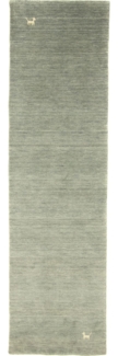 Morgenland Gabbeh Teppich - Indus - Asteria - läufer - 300 x 80 - Grau