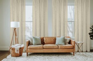 Home Basics Vorhang SOFTY 2er Pack, Multifunktionsband (2 St), halbtransparent, 2er Pack Kombibandschal SOFTY Uni