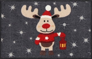 Erwin Müller Fußmatte Fußmatte "Elch", eckig, Höhe: 7 mm, Motiv