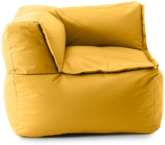 Lumaland Sitzsack-Sofa Modular 81x81x70cm senfgelb Eckteil