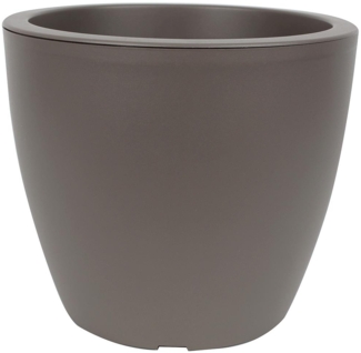 Centi Kunststoff Pflanzkübel LINEA d= 20 cm, H= 17 cm taupe