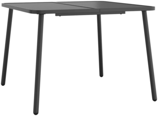 vidaXL Gartentisch Anthrazit 100x100x71 cm Stahl 362738