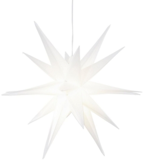 my home LED Stern Weihnachtsstern, 3D-Optik, LED fest integriert, Warmweiß, Ø 57 cm, mit 6-Stunden-Timer, Weihnachtsdeko aussen