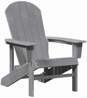 vidaXL Adirondack-Stuhl Hellgrau 74 x 82 x 92 cm Plastik 42006624