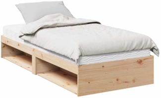 vidaXL Tagesbett mit Matratze 90x190 cm Massivholz Kiefer 3324601