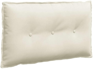 vidaXL Rückenkissen Creme 80 x 50 cm Cordstoff 42014727