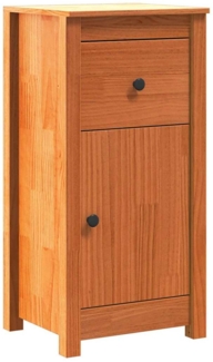 vidaXL Sideboard Wachsbraun 39 x 34,5 x 80 cm Massives Kiefernholz 864036