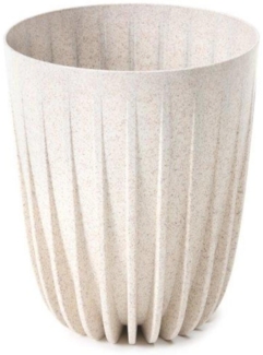 Pflanzgefäß PALMA weiß 30 x 30 x 35,6 cm Kunststoff mit bis zu 40 % Holzfaser | Wetterfest UV-beständig für Innen und Außen