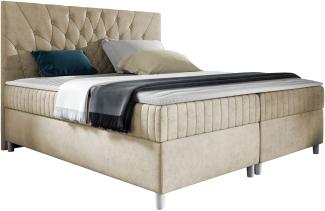 Boxspringbett Murseno, Natur, 160x200 cm