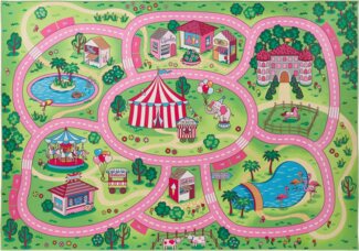 Andiamo Kinderteppich Street, rechteckig, Höhe: 5 mm, Straßen-Spiel-Teppich, weiche Spielunterlage, rutschhemmend