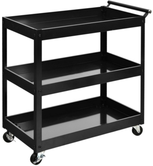 COSTWAY Küchenwagen, auf Rollen, mit 3 Ebenen & Griff, 76 x 38 x 79cm