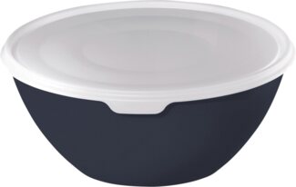 Rotho Schüssel mit Deckel Caruba, 8 l midnight blau, Frischhaltedose Schale, 36 x 36 x 16 cm