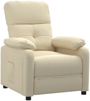 vidaXL Relaxsessel Creme Stoff 289671
