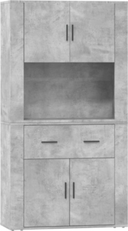 vidaXL Highboard Betongrau Holzwerkstoff 3185371