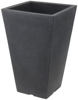 Spetebo Pflanzkübel Kunststoff Trapez Pflanzkübel 55x37 cm - anthrazit (Inhalt, 1 St, Pflanzkübel), für den Innen- und Außenbereich geeignet - frostsicher