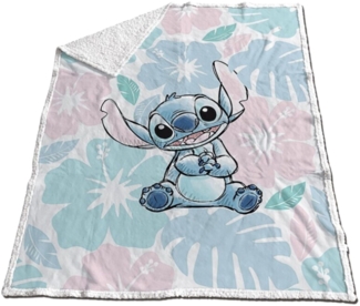 Lilo & Stitch Fleecedecke 130x170 cmSherpa Kuschelige Disney-Decke für Kinderzimmer