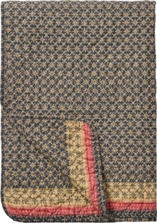 Ib Laursen - Decke Quilt Tagesdecke Überwurf 180x130cm Blau Rosa Muster 07922-39