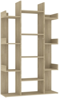 vidaXL Bücherregal Sonoma-Eiche 86x25,5x140 cm Holzwerkstoff 808903