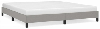 Bettgestell Hellgrau 180×200 cm Stoff [346736]