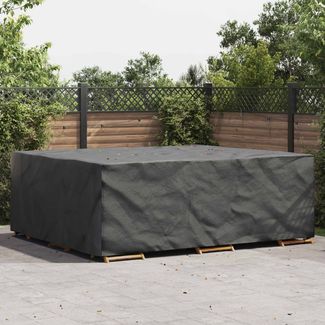 vidaXL Möbelbezug Uni Schwarz 300 x 250 x 100 cm 210D 4105855
