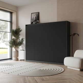 SMARTBett Schrankbett Schrankbett WAVES 160x200 Horizontal (Schrankbett, 1-St)