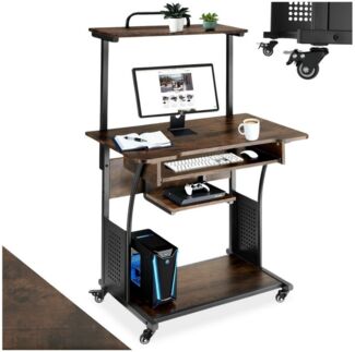 tectake Schreibtisch Fife (1-St, 1 tlg), Funktionaler Schreibtisch im kontrastreichen Industrial Style