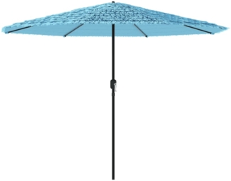 vidaXL Sonnenschirm mit Stahlmast Blau 324x324x247 cm 4005110