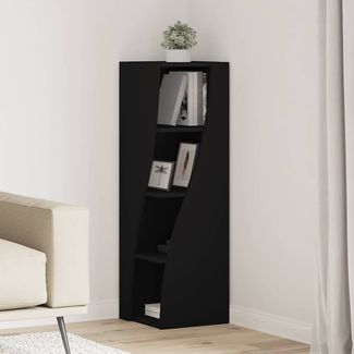 vidaXL Eckschrank Schwarz 32x32x102cm Holzwerkstoff 889856