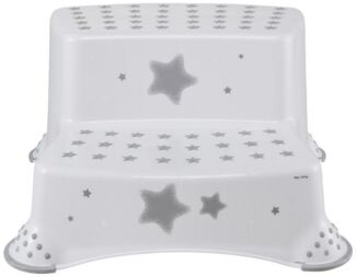 Keeeper Stars Tritthocker Schemel zweistufig Anti-Rutschfunktion Cosmic White