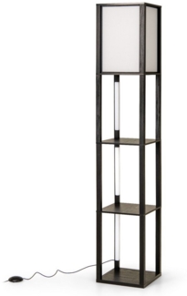 COSTWAY Stehlampe, mit 3-stufig einstellbaren LED-Streifen und Fußschalter