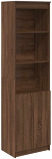 vidaXL Highboard Braun Eichen-Optik 50x35x180 cm Holzwerkstoff 3328468
