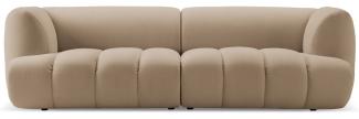 Micadoni Modulares Sofa Harry 3-Sitzer Samtstoff Sand