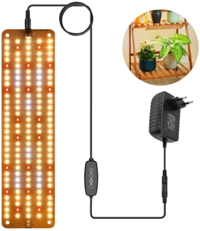 MUPOO Pflanzenlampe Vollspektrum LED-Pflanzenleuchte,Dimmbar Grow Light,Timer,ohne Bohren, Sonnenlicht, LED fest integriert, Einfach Montage für Zimmerpflanzen,Gemüse & Hydrokultur