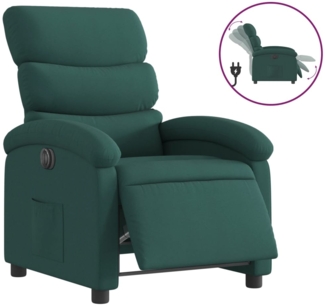 vidaXL Relaxsessel Elektrisch Dunkelgrün Stoff 3203960