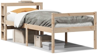 vidaXL Seniorenbett mit Kopfteil 100x200 cm Massivholz Kiefer 3305861