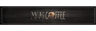 vidaXL Küchenteppich Waschbar Kaffee 60x300 cm Samt 4005592