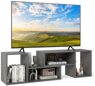 COSTWAY TV-Schrank TV-Regal freie Kombination, mit offenen Regalen, 110-134,5cm