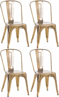 4er Set Stuhl Benedikt, gold