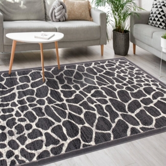 Mazovia Designteppich Modern Teppich Kurzflor Wohnzimmerteppich Robust und pflegeleicht GRAU, 300 x 400 cm, Fußbodenheizung,Allergiker geeignet,Farbecht,Pflegeleicht,Geometrisch