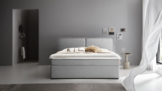 ATLANTIC home collection Boxbett NIKITA, bodentiefes Bett, wahlweise mit Matratze und Topper