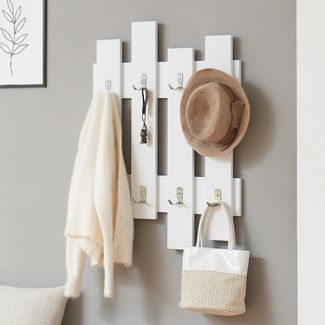 Wandgarderobe Raseborg 60x80 cm Weiß [en. casa]