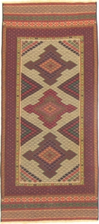 Morgenland Läufer Kelim - Oriental - 191 x 88 cm - braun